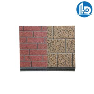 Metal Embossed Brick Wall Panel
